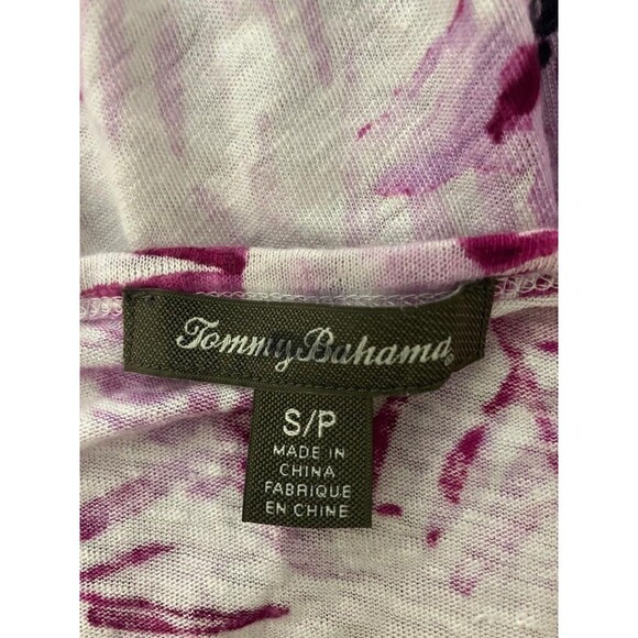 Tommy Bahama Women’s 100% Linen Pink Floral Hawaiian Shirt Blouse Size S/P - Picture 4 of 6